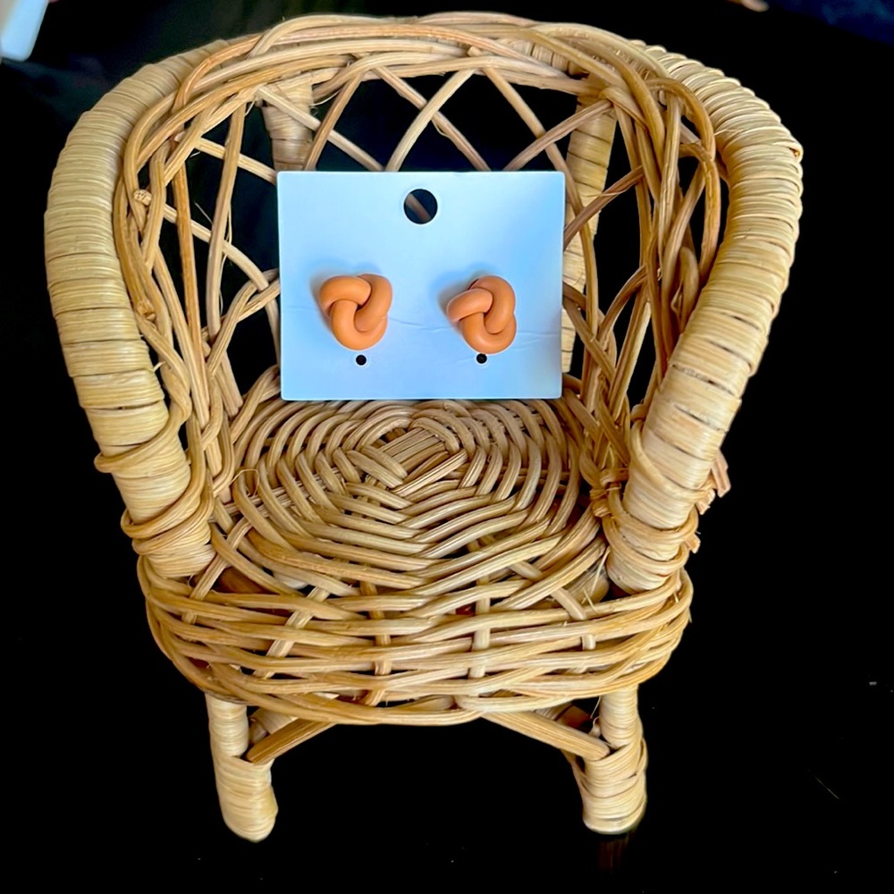 Trendy polymer clay stud earrings!